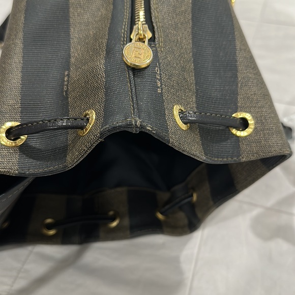 Fendi Pequin Front Pocket Backpack Coated Canvas Mini - Picture 12 of 14